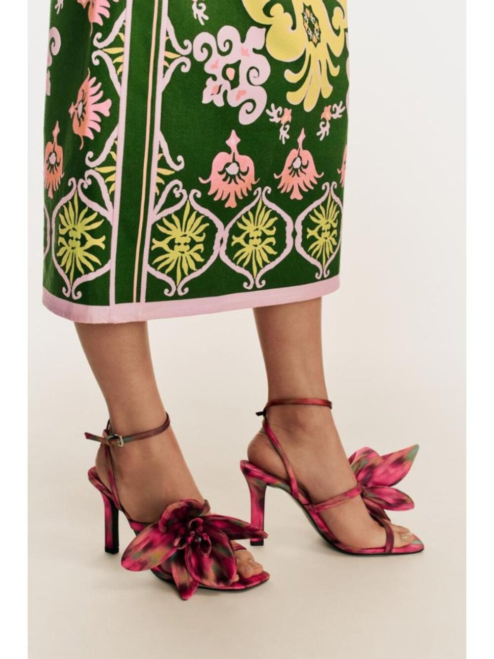 ZARA LIMITED EDITION FLORAL HEELED SANDALS 4304/710/060 - Picture 3 of 9